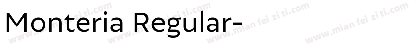 Monteria Regular字体转换